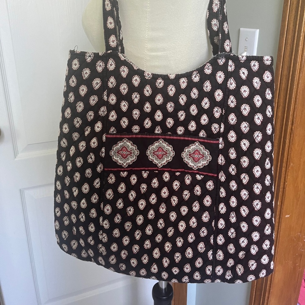 Vera Bradley Red Black Tote Bag